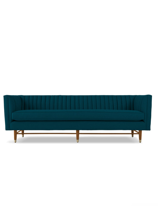 Modern Teal Sofa 
$175